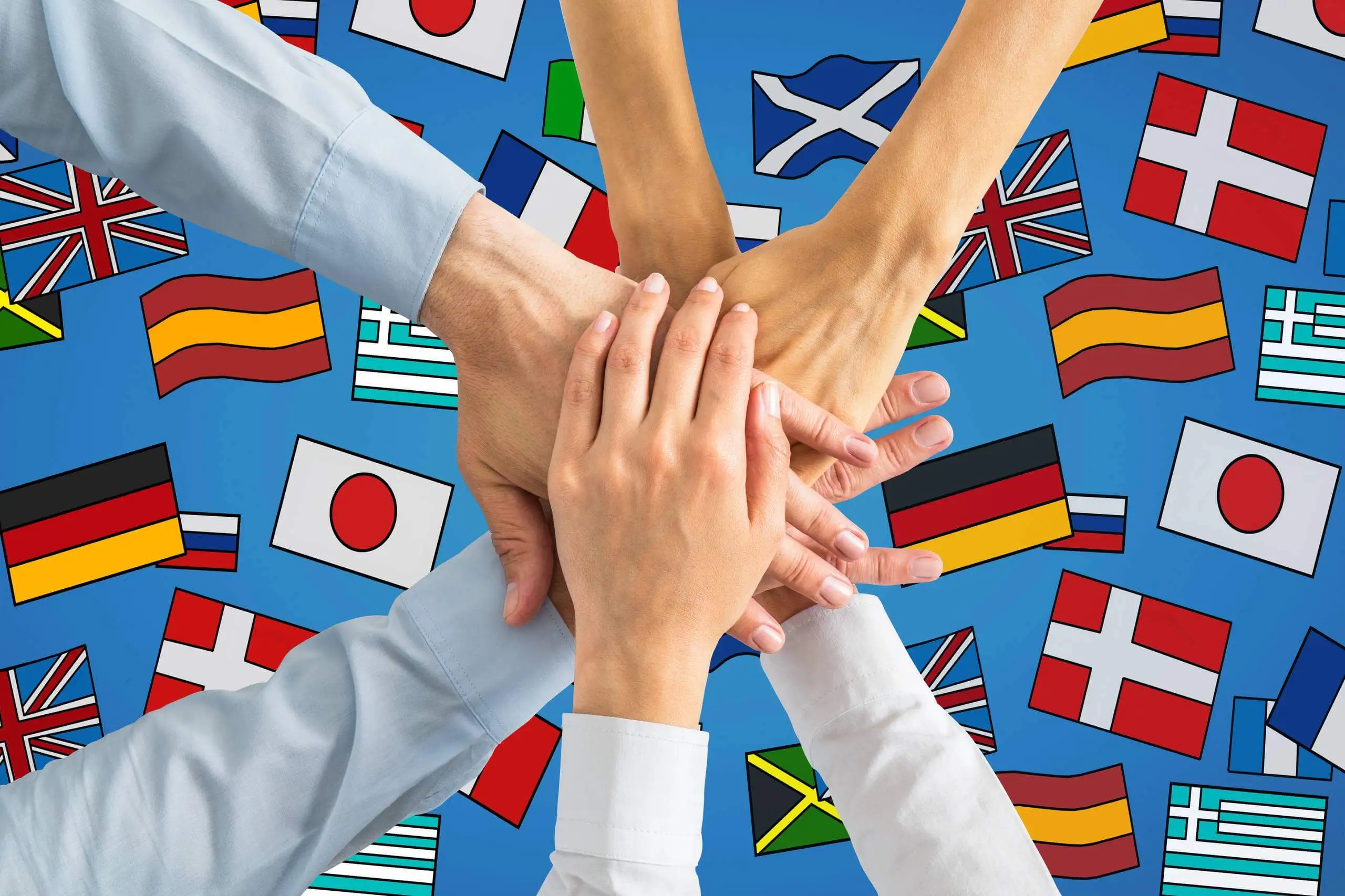 Booking app interface showing multiple language options.